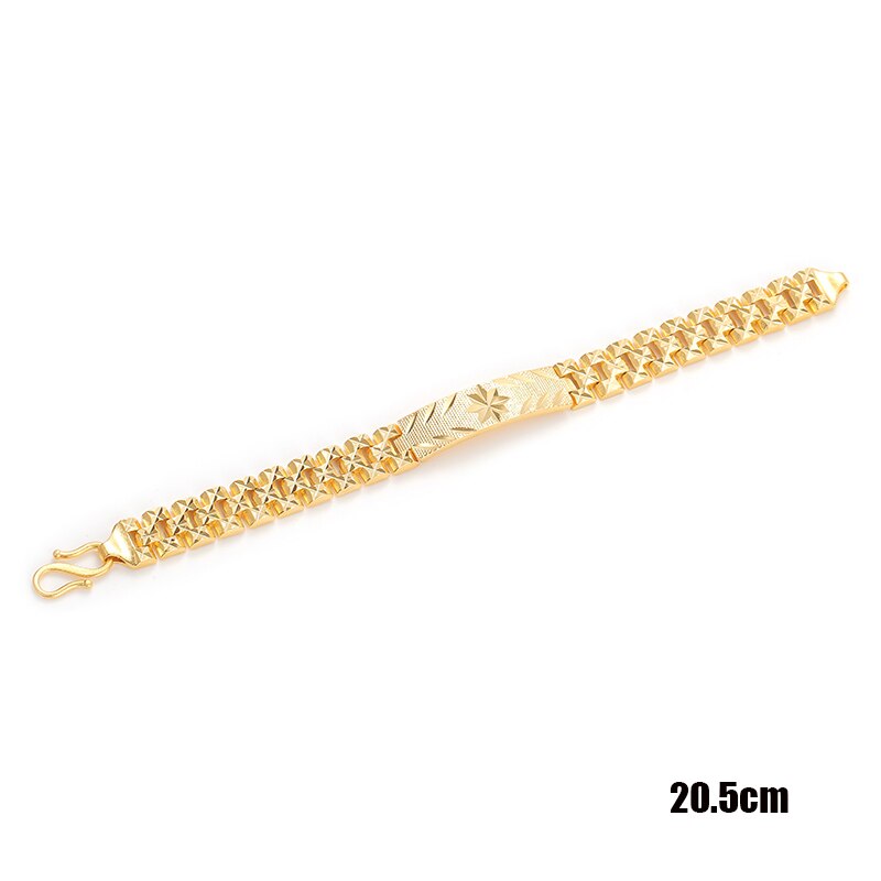 Plated 24K Gold Bracelet Multi Shape Punk Curb Cuban Chain Gold Bracelets Flowers Bangle Fox Fish Wife Fiance Collect: style-4