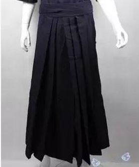 Japansk samurai stil baggy hakama byxor kimono kendo uniformer byxor kendo iaido aikido hakama hakama 70701: Svarta byxor / 5xl