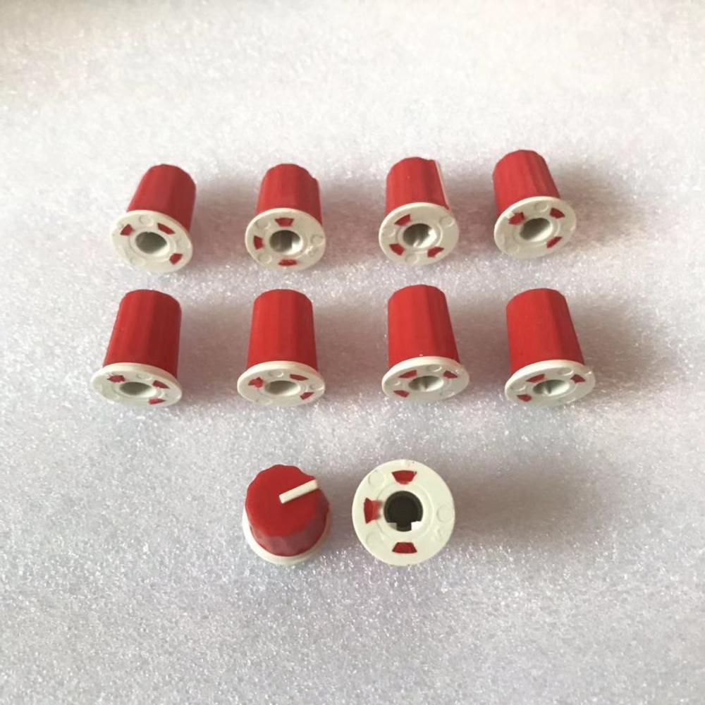 10PCS Replace EQ Rotary Knob For Pioneer DJ MIXER DJM djm-2000 900 850 750 700 800, - DAA1176 DAA1305 - red color