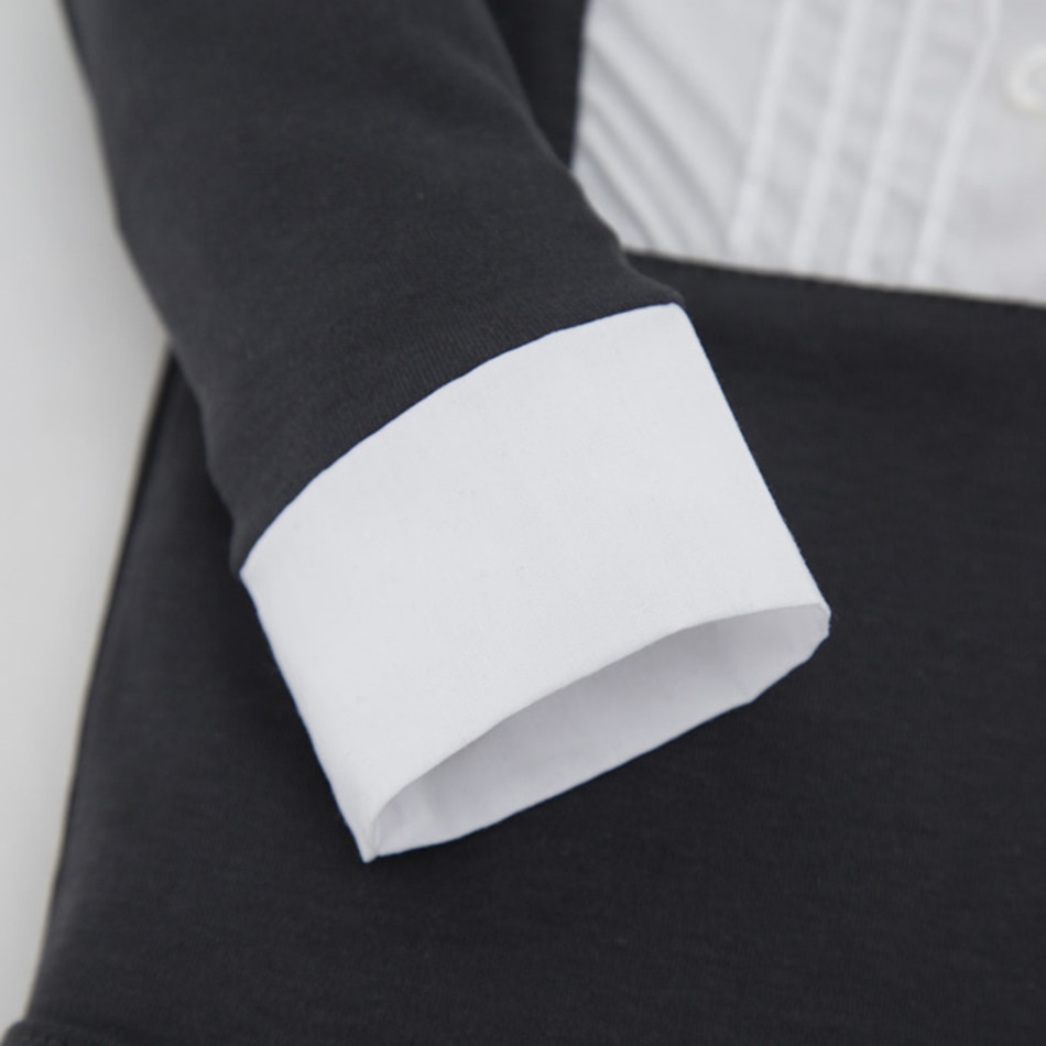 Kavkas Baby Bodysuits Spring Autumn Season Newborn Baby Clothing Gentleman Tie Baby Boy One Piece Jumpsuits Roupa De Clothes