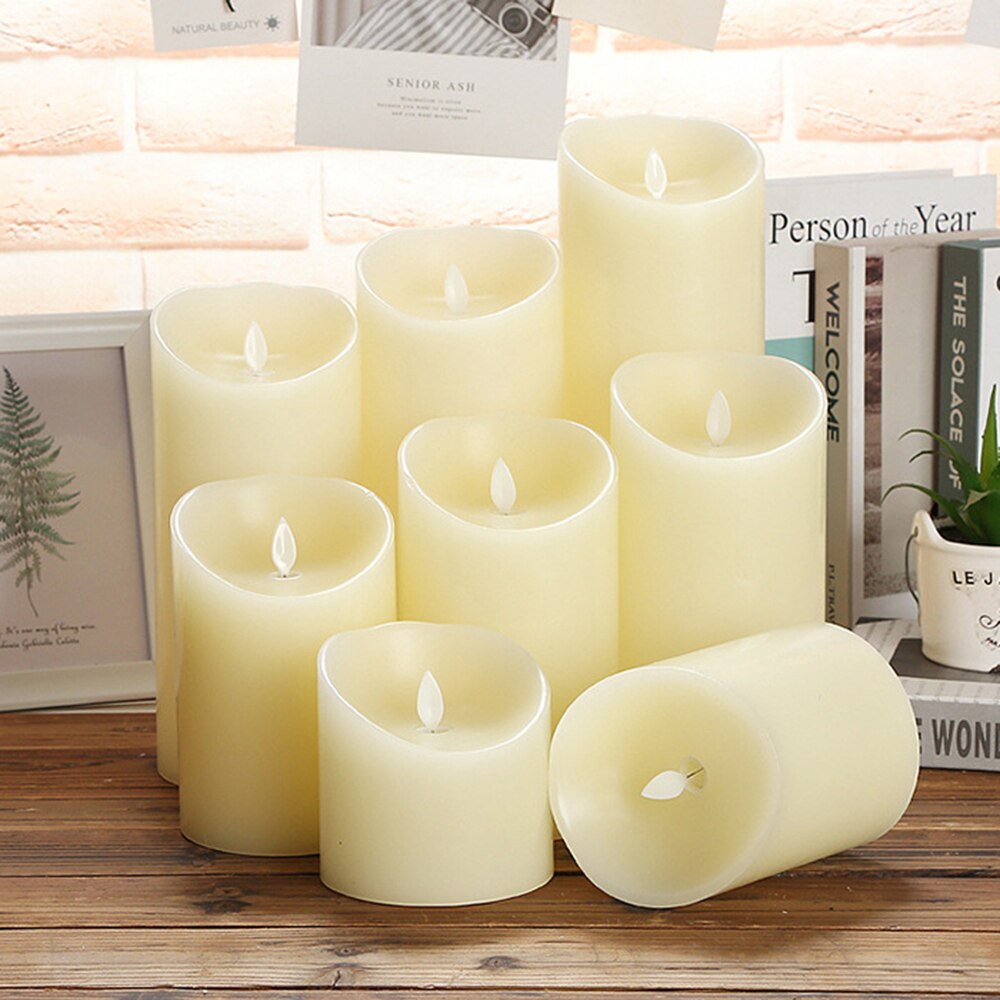 Candle Light Led Candles With Flickering Flame Led Tealight Candles Flameless Led Candles Christmas Light Candle Home Decoration
