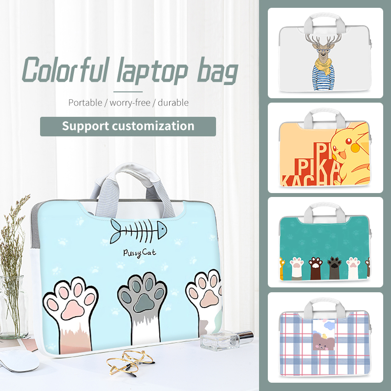 Laptoptaske laptop-etui multistørrelse 12 , 13, 14, 15, 17, tommer tegneserietaske vandtæt computertaske til macbook/hp/lenovo/acer/asus