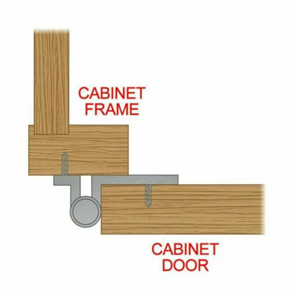 2/10/20 PCS Self Closing Cupboard Cabinet Kitchen Door Hinges with Screws Kit JAN88