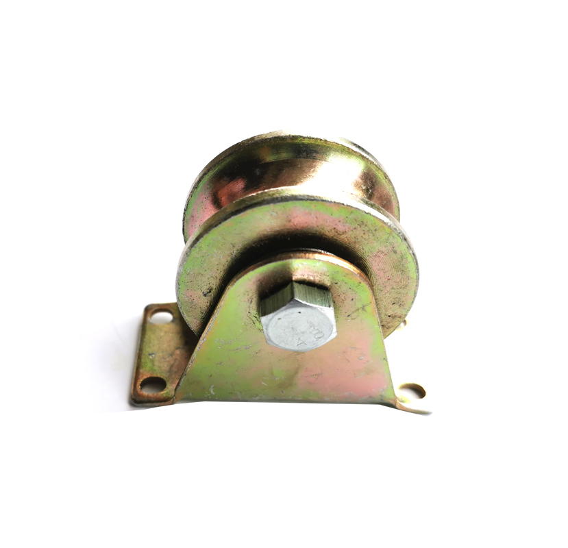 3Inch Schuifpoort Wielen, U Groeflager Rollers Met Beugel Karren Tot 500KGS