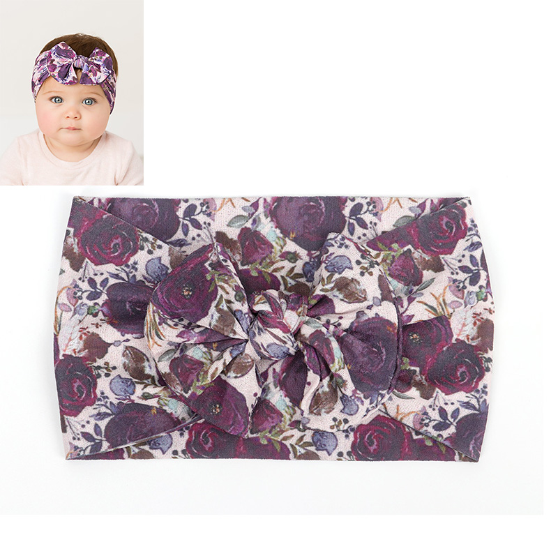Headwrap Girls Hair Band Nylon Headband Newborn Baby Hairband Bowknot Turban Baby head wear 0-3 Years