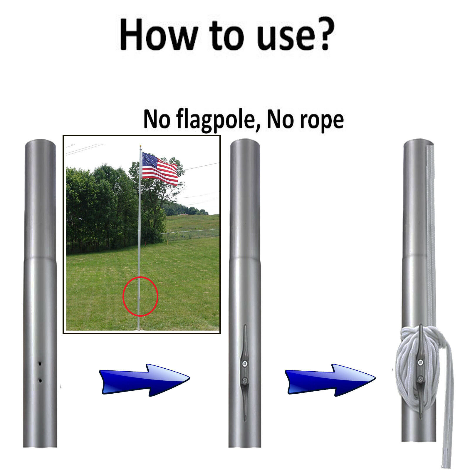 2x Rvs 316 Vlag Pole Cleat 6 Inch Cleat W/Hardware-Niet-roestend