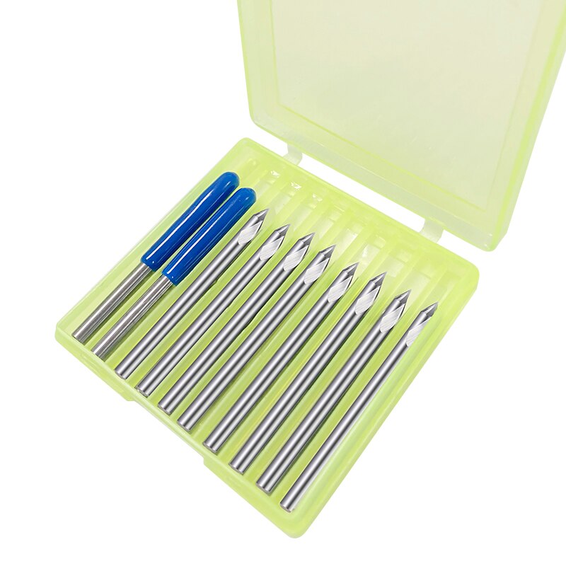 XCAN-mèche de gravure en carbure 3D, embout de fraise 20/30/3.175 degrés, 45/60, 0.1, 0.2mm, 0.3mm