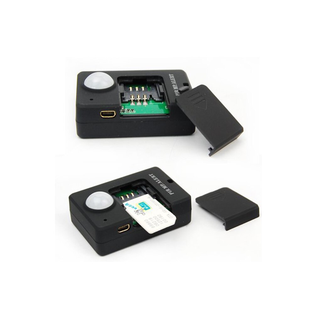 Mini Wireless PIR Infrared Sensor Motion Detector GSM Alarm System Anti-theft black A9