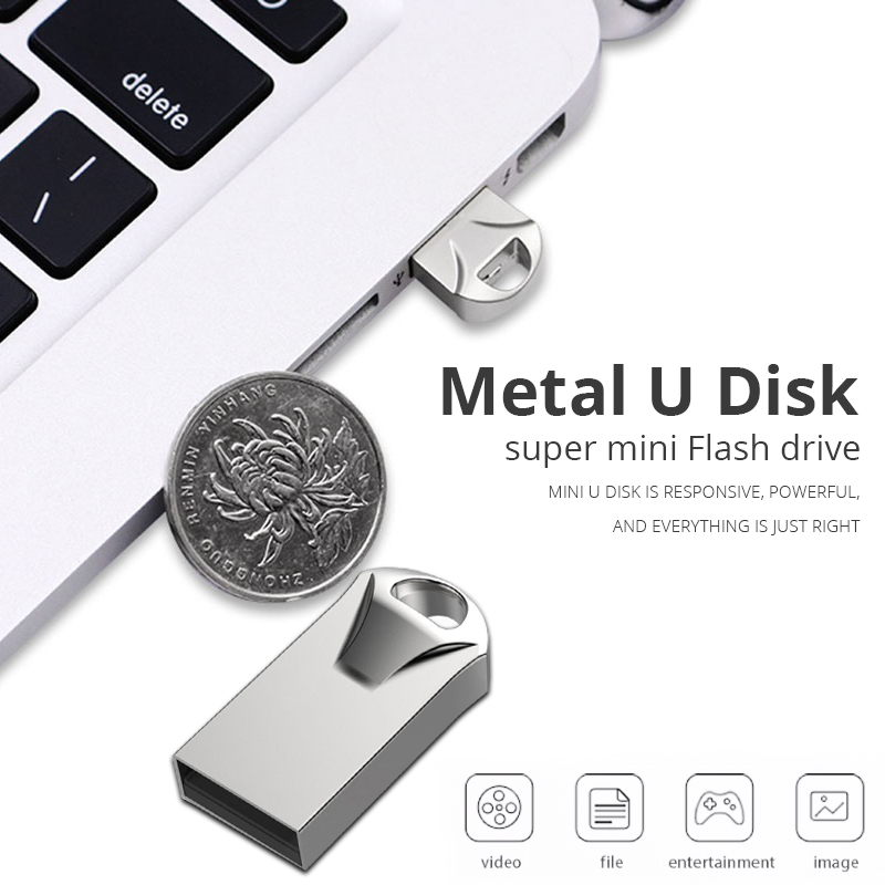 Mini metalen usb-flashdrive 2.0 geheugenstick 128gb 64gb 32gb 16gb 8gb pendrive 64gb 128gb snelle usb-flashdrive pendrive