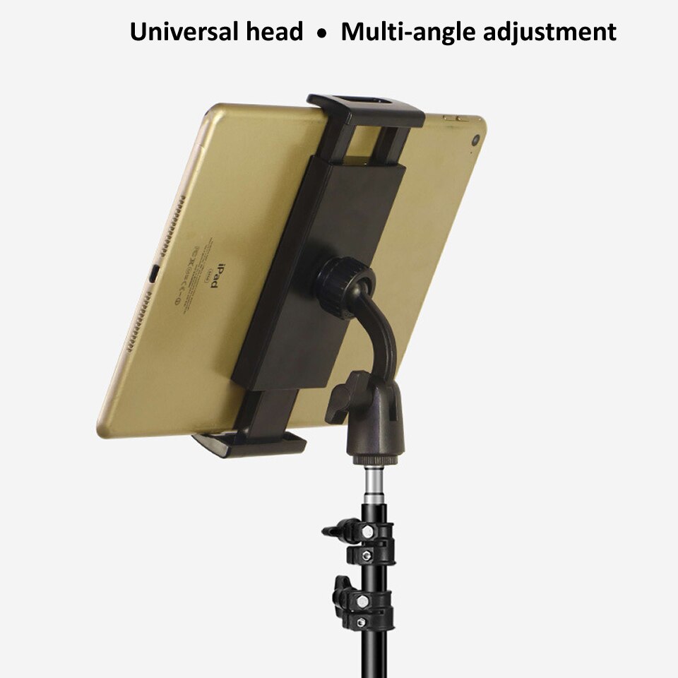 Verstelbare Tablet Statief Floor Stand Houder Live Mount Ondersteuning Voor 4-13 Inch Voor Ipad Air Pro 12.9 Lui bracket Holder Ondersteuning