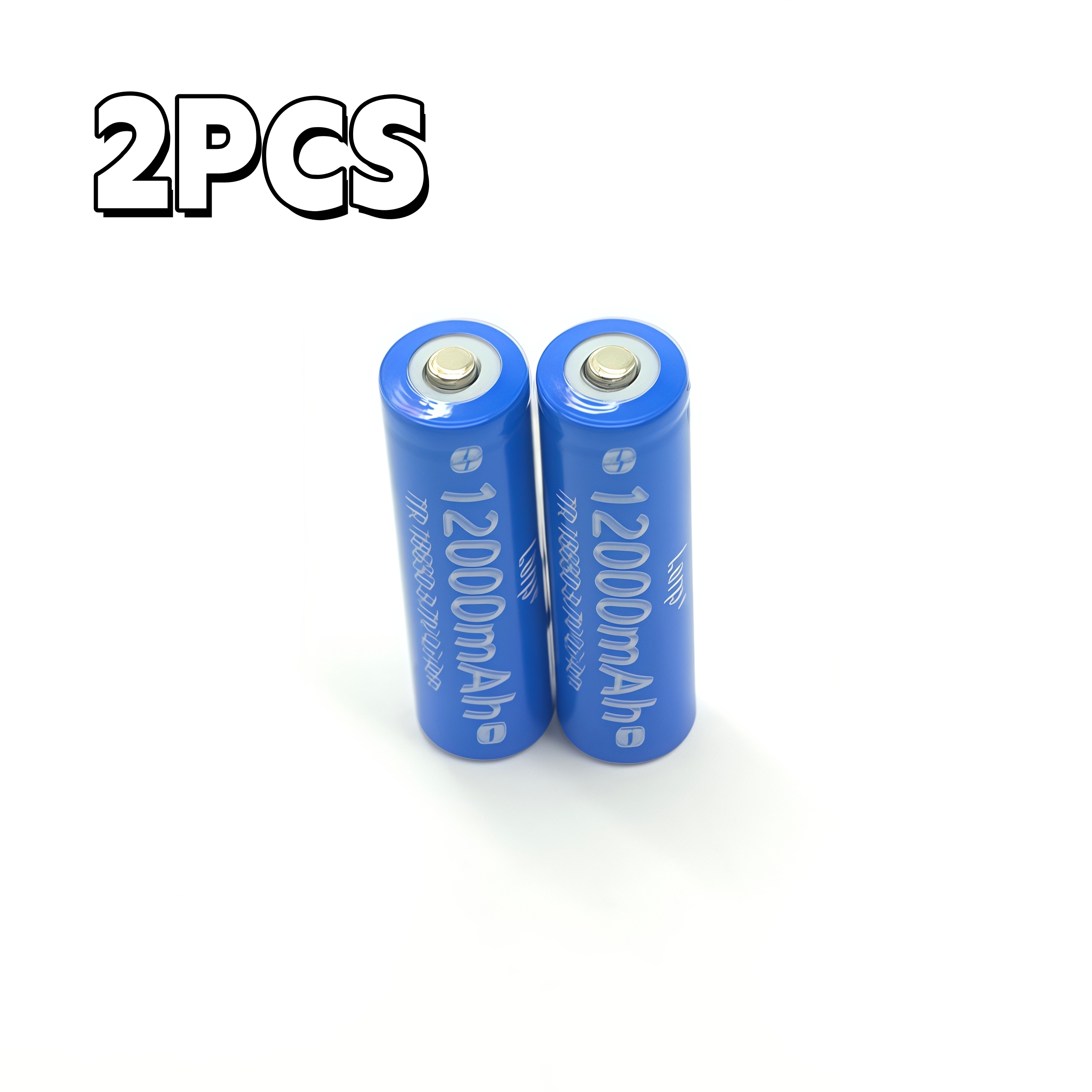 Batteria al litio ricaricabile 3.7v 18650 12000 + caricabatterie: ampiamente utilizzata per torce elettriche e vari dispositivi elettronici: Nero