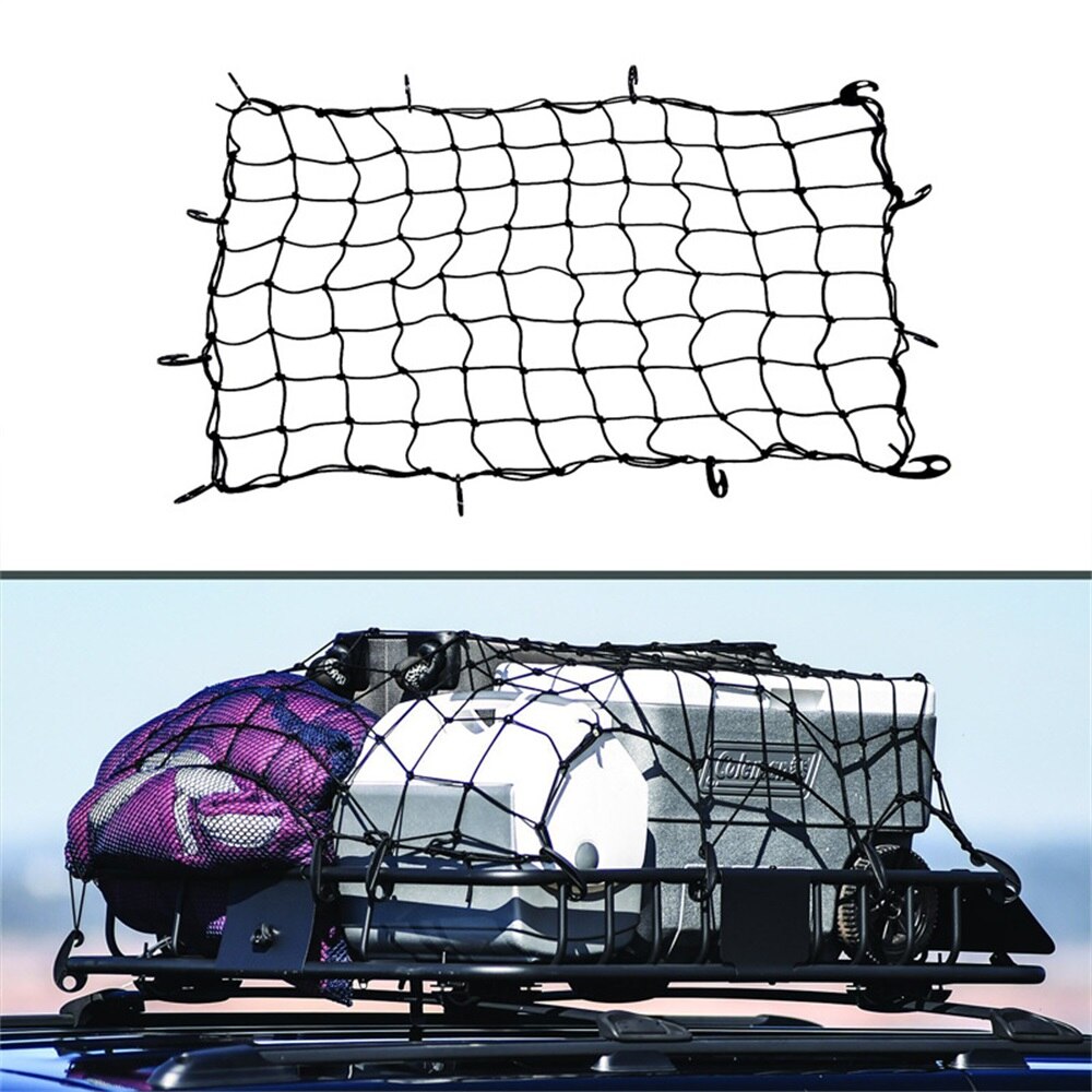 Car Roof Loading Nets Elastic Mesh Trunk Rope Sleeve Storage Storage Nets Car Cargo Fixed Cargo Fixed Nets