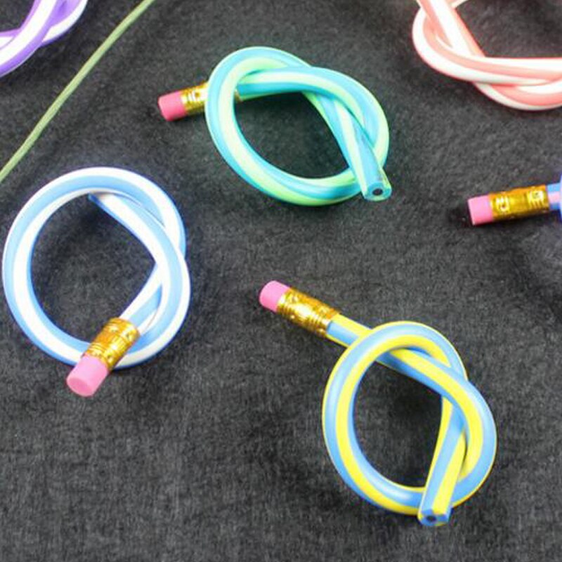 stationery folding curved soft pencil school supplies deformation write continuous pencil student office supplies