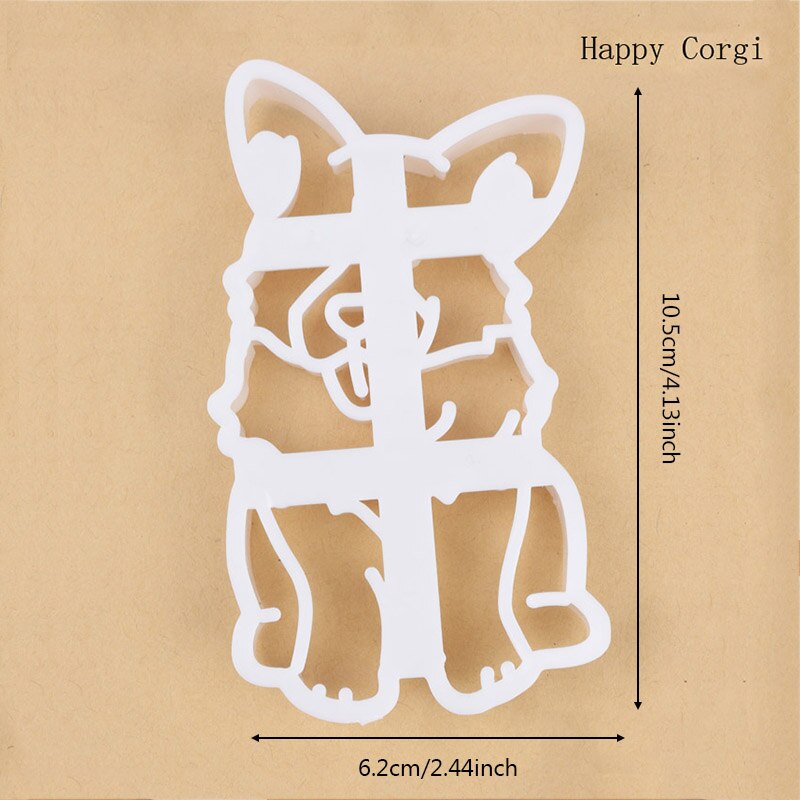3 sztuk/zestaw 3 typ śliczne corgi w kształcie psa foremki robić ciastek formy ciastko DIY formy narzędzie robić dekoracji ciast narzędzia pieczenie w kuchni akcesoria: 1szt C