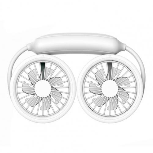 Mini Wearable Oplaadbare Inklapbare Hals Ventilator Voor Reizen: White 1200mAh
