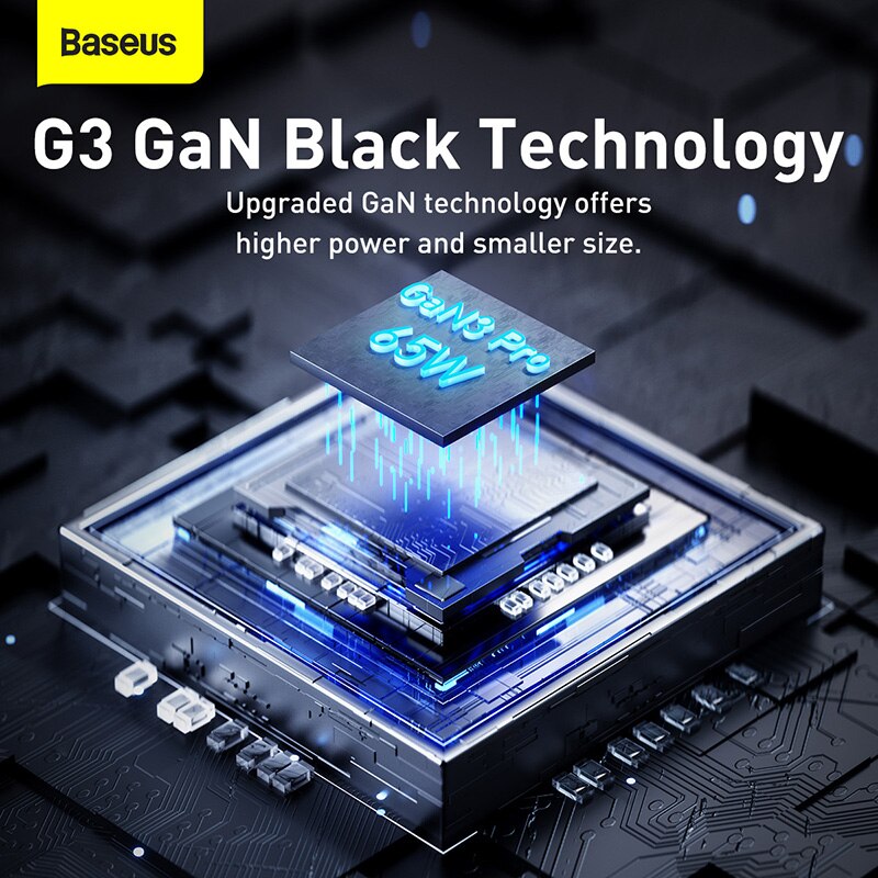 Baseus 65W GaN3 Pro ładowarka biurkowa listwa zasilająca wtyczka amerykańska stacja ładująca szybka ładowarka do iphone 13 12 Xiaomi Samsung Laptop