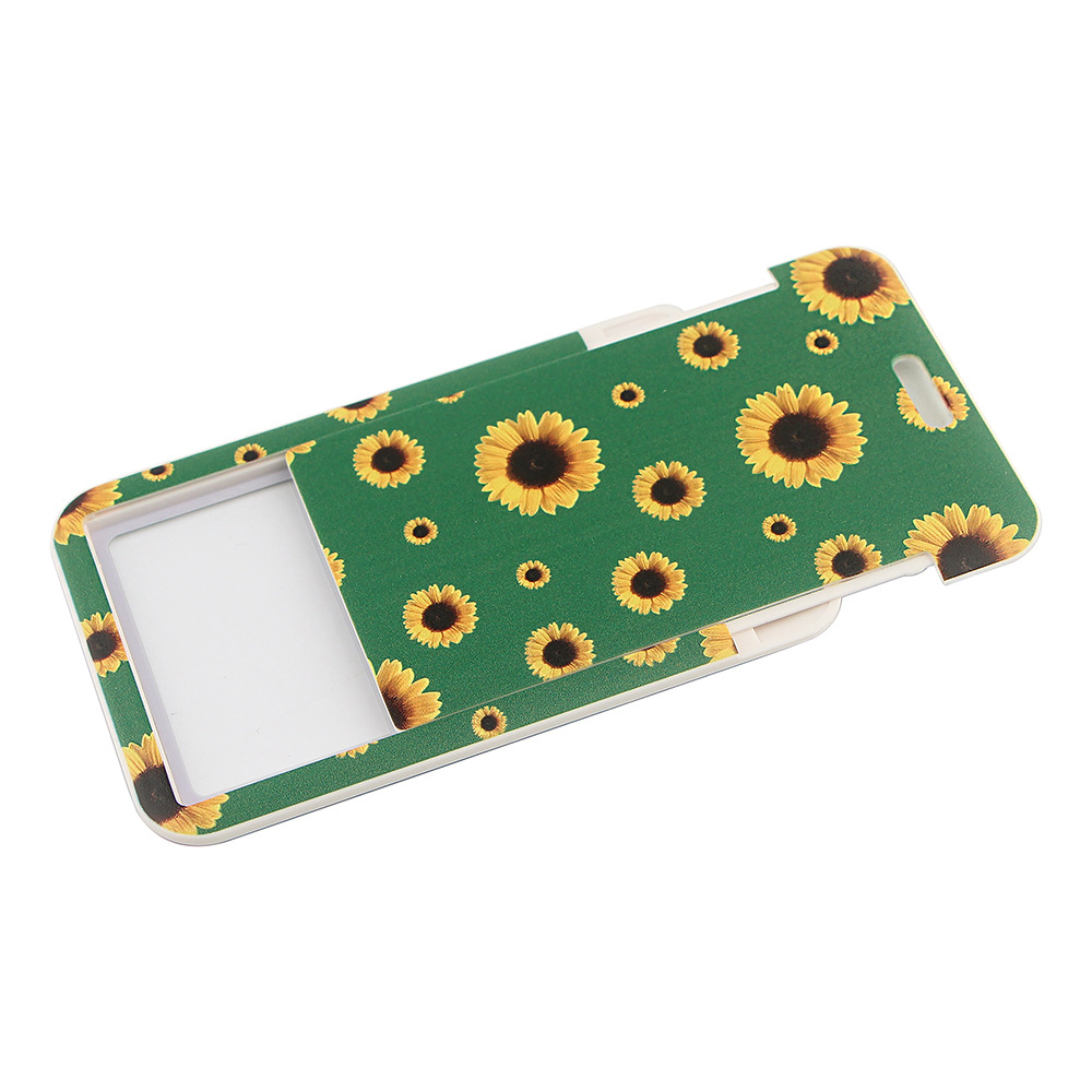 1Pcs Sunflower Lanyard Id Badge Holder Keychain ID Card Pass Gym Mobile Key Rings Nurse Accessories