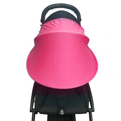 Baby Stroller Pram Pushchair Windproof Sun Shield Visor Sunshade Hood Canopy Cover Carriage Sun Shade Baby Stroller Accessories: Pink