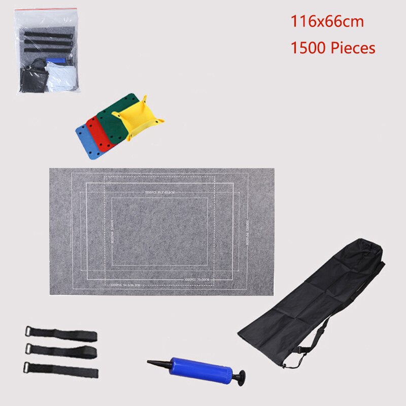 Puzzel Accessoires Speelgoed Draagbare Reizen Opbergtas Puzzel Opslag Roll Up Mat Jigsaw Roll Voelde Mat Speelkleed Voor Up 1500 Stuks: Gray-With tools