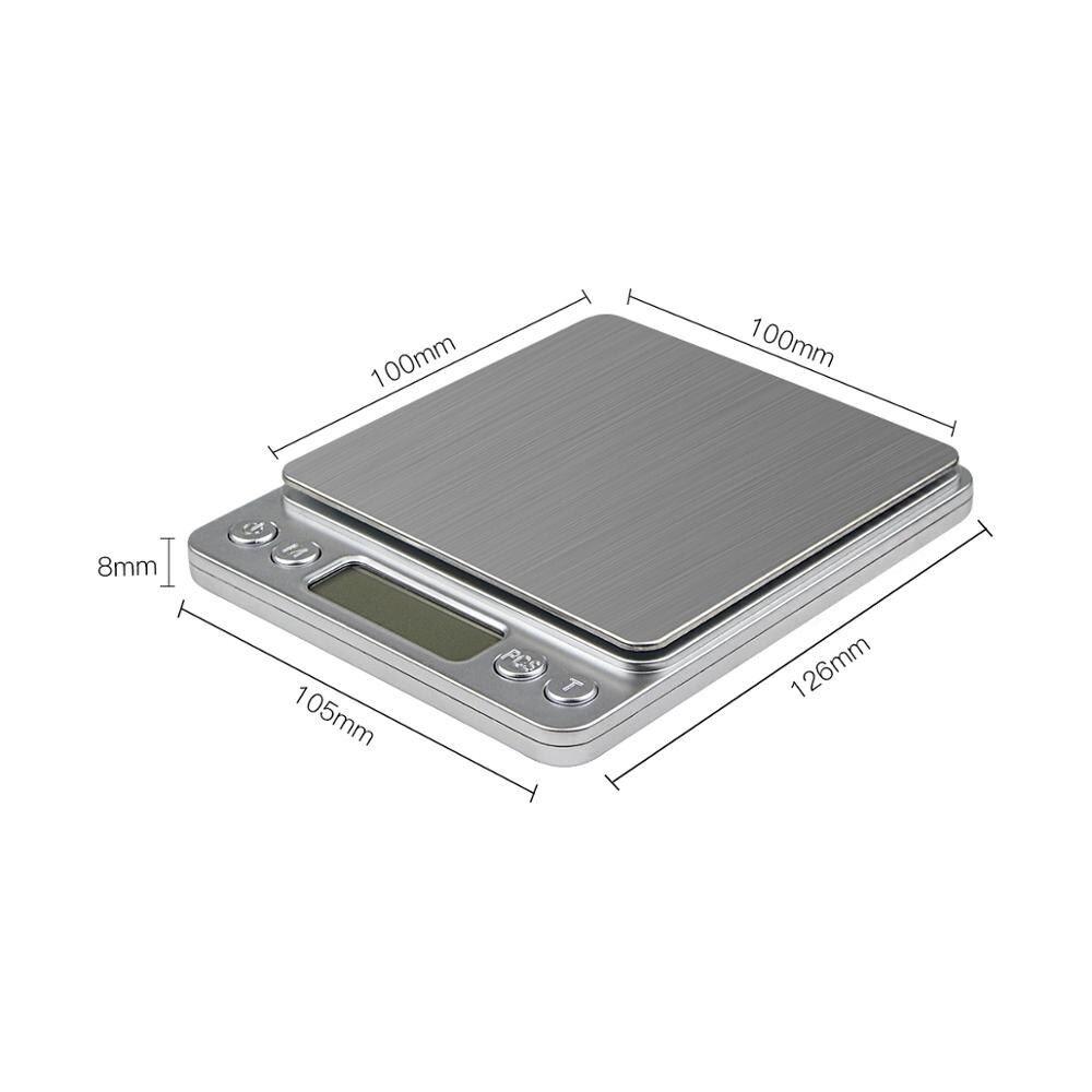 0.5/1/2/3/4/5/10 Kg× 1/0.1/0.01g balances de cuisine haute précision affichage numérique Balance électrique pour bijoux Balance cuisine pesage