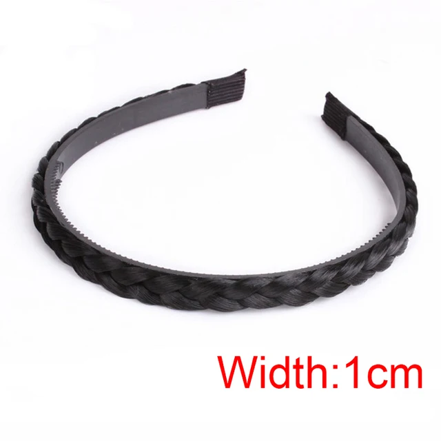 Diademas de peluca de giro ancho para mujer, trenzas anchas de espina de pescado, diademas hechas a mano, aro para la cabeza, accesorios para el cabello,: Morado
