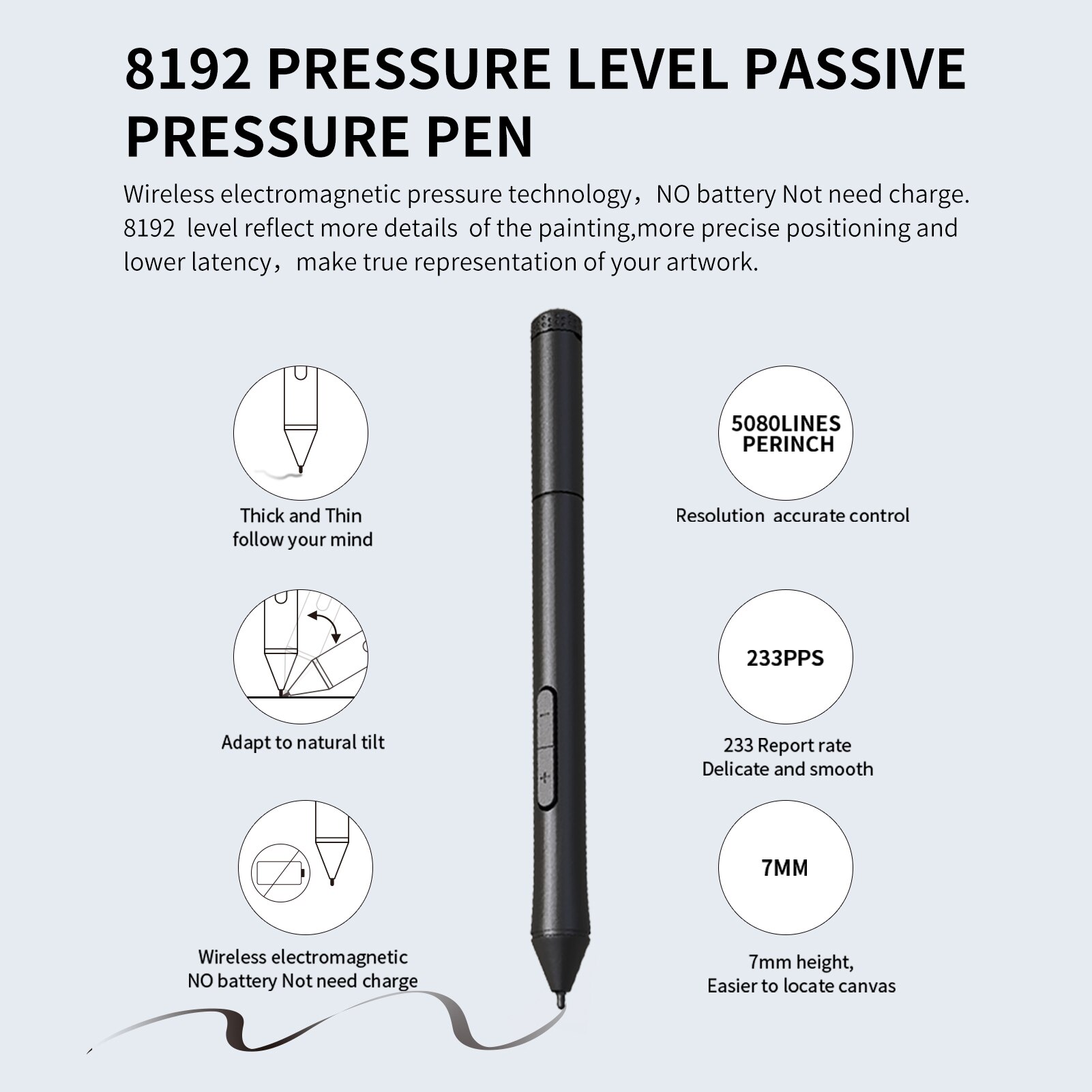 10moons G12 Graphics Drawing Tablet Ultralight Digital Art Creation Sketch 9.45 x 6 Inches Compatible with Windows Android OTG