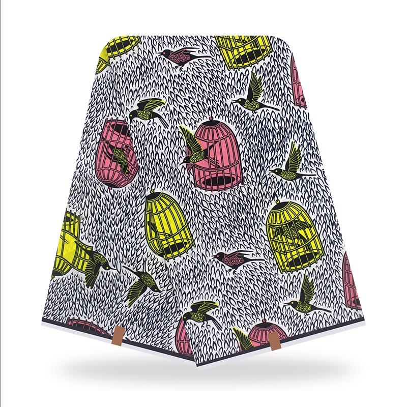 Letter Cotton Original African Ankara Fabric Print Fabric Pagne Africain Wax 6yards Y1116-15: As picture 10