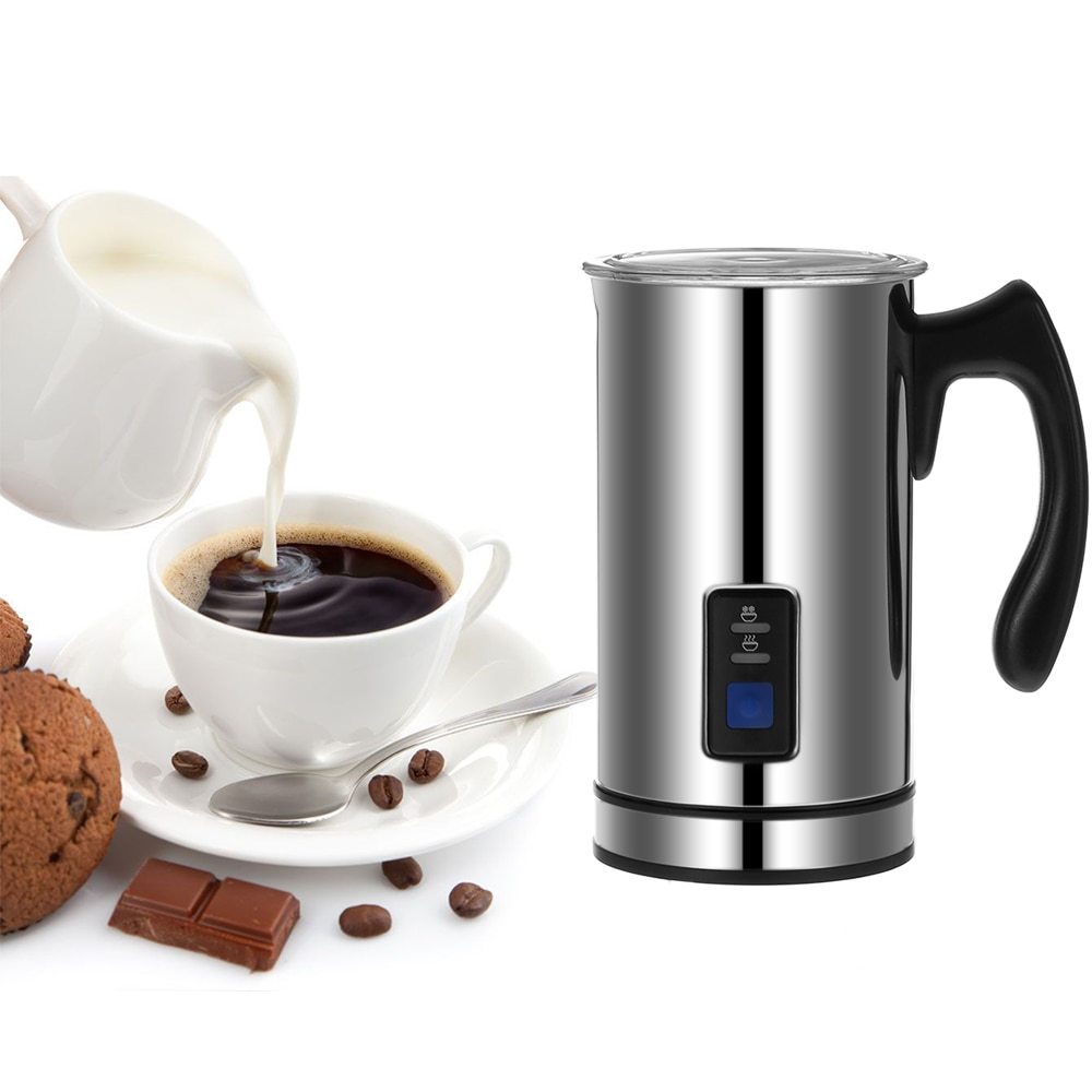 Homgeek Rvs Koffiezetapparaat Automatische Elektrische Melkopschuimer 220 V Foamer Opschuimen Verwarming Melk Warmer Schuim Koffie Pot