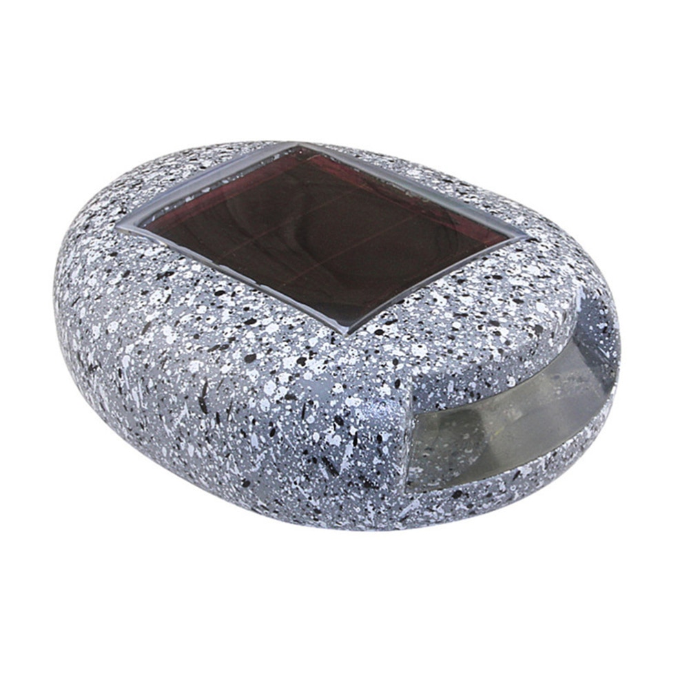 2 sztuk solarna lampa imitacja kamienia wodoodporna energia słoneczna lampka drogi podjazd podjazd światło krajobrazu na zewnątrz na zewnątrz (szary)