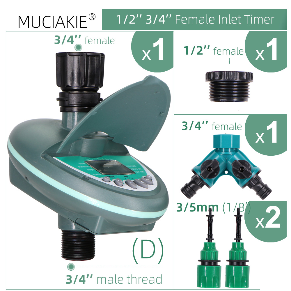 Programmable Water Timer High Intelligence Drip Irrigation Greenhouse Electronic Automatic Irrigator Controller System: Blue