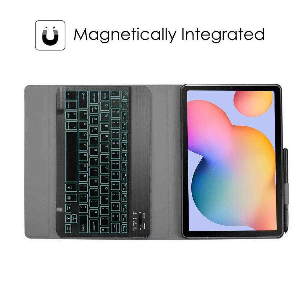 Bluetooth Backlight Keyboard Case For Samsung Galaxy Tab S6 Lite 10.4inch SM-P610 P615 Tablet Stand Cover Wireless Keyboard
