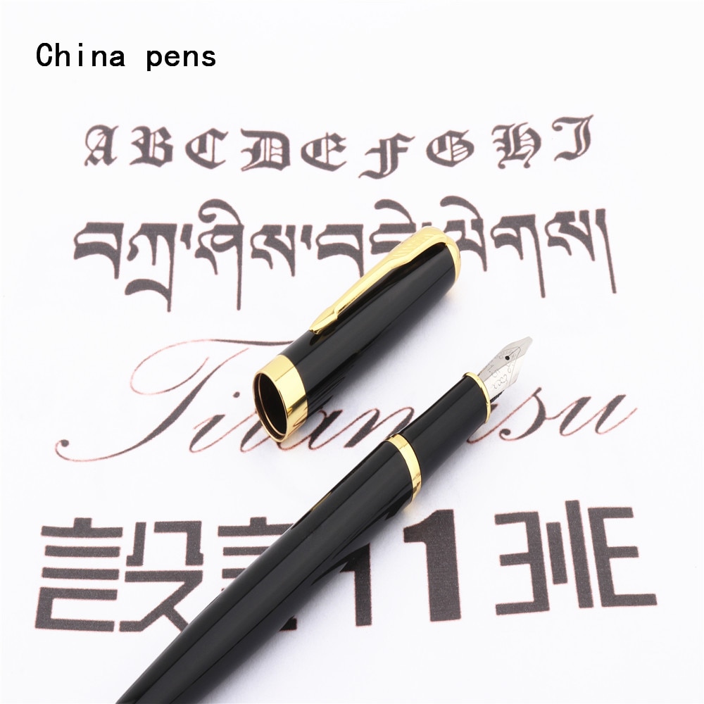 Luksus 389 sort engelsk kalligrafi andenæb parallel kunst pen blomst krop flad spids tibetansk arabisk fyldepen