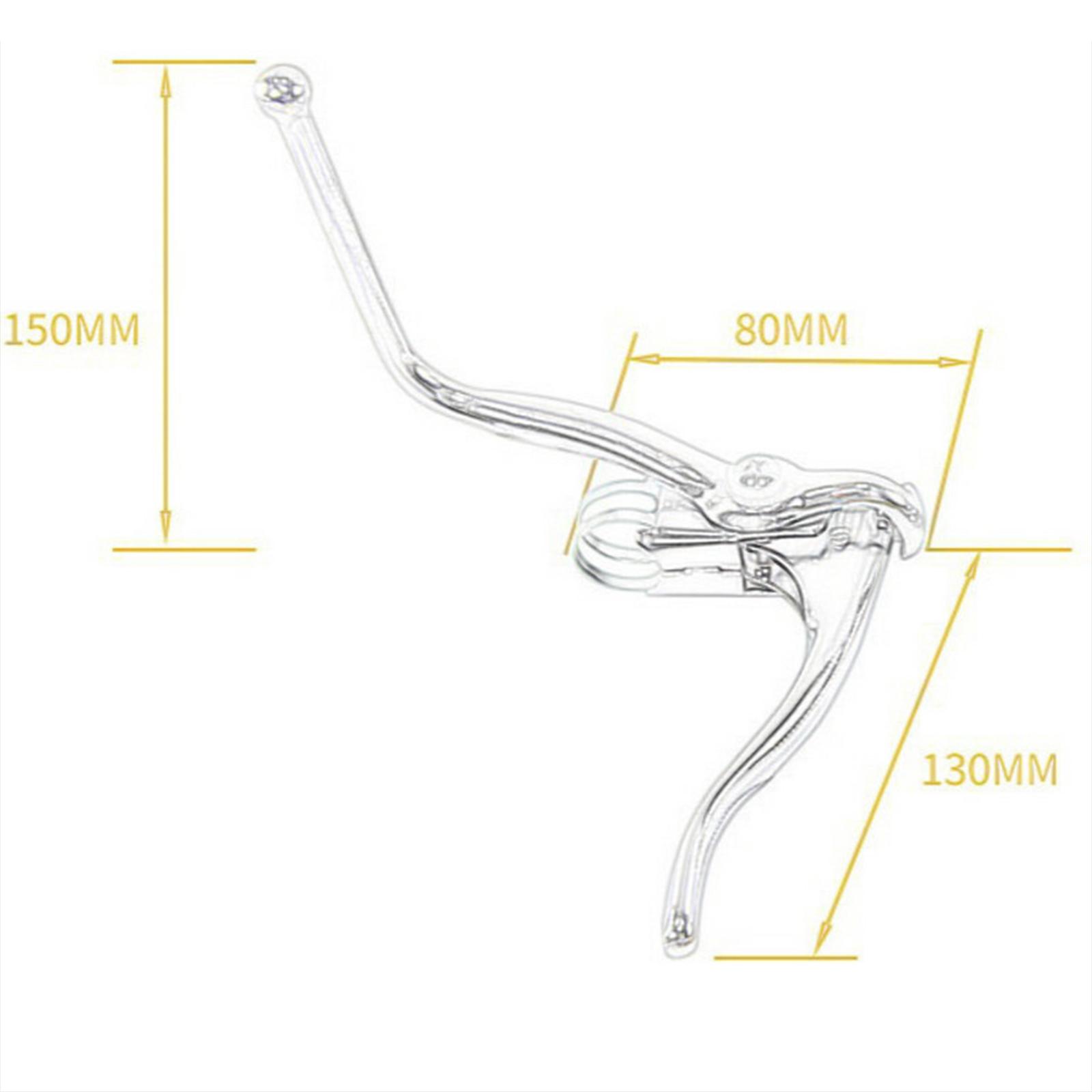2x cyklar dubbla bromsspakar racercykel bromsspakar ersättningscykelstyre bromsspak för bmx hopfällbara cyklar svart