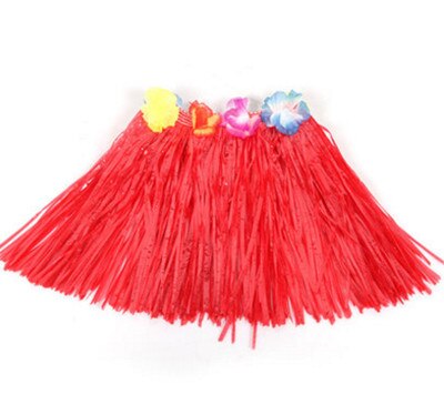 Falda Hawaiana para niños, suministros de , ropa hawaiana, colorida, para baile, ropa de escenario, Falda de baile: red