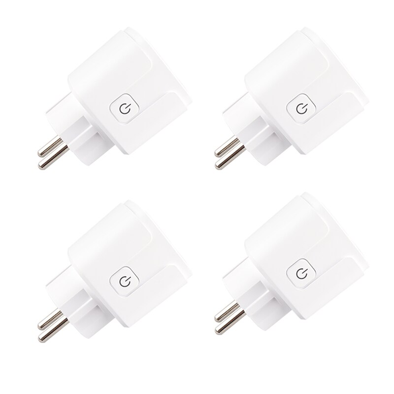 Wifi Smart Plug EU/US Smart Socket Smart Timer 16A Wifi Plug Voice Control Work With For Siri Alexa Google Assisitant: 4Pcs EU