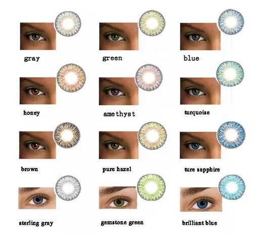 Lentillas de colores con ojos grandes para mujer, lentillas cosméticas de colores para pupila, maquillaje para de Halloween, 1 par