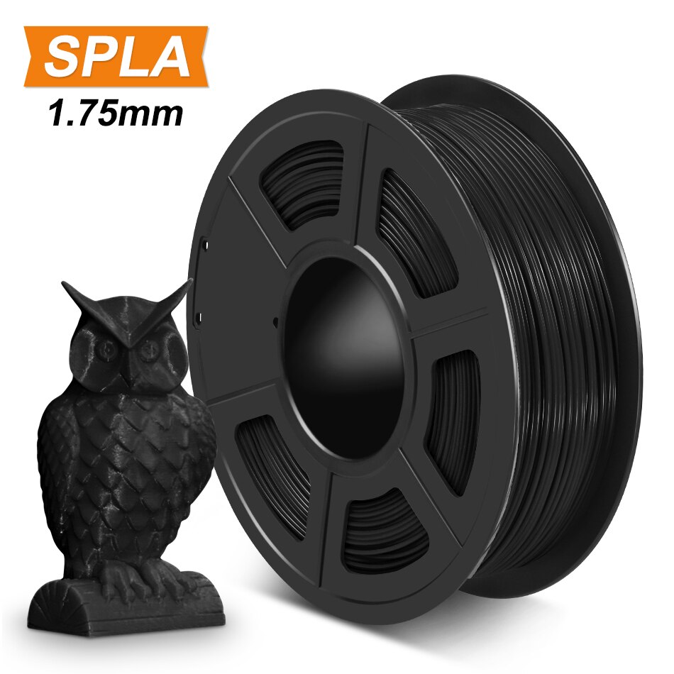 SUNLU sla-Filament pour imprimante 3D, bonne résistance, matériau d'impression 3d, 1.75mm, 1kg S PLA: SPLA Black