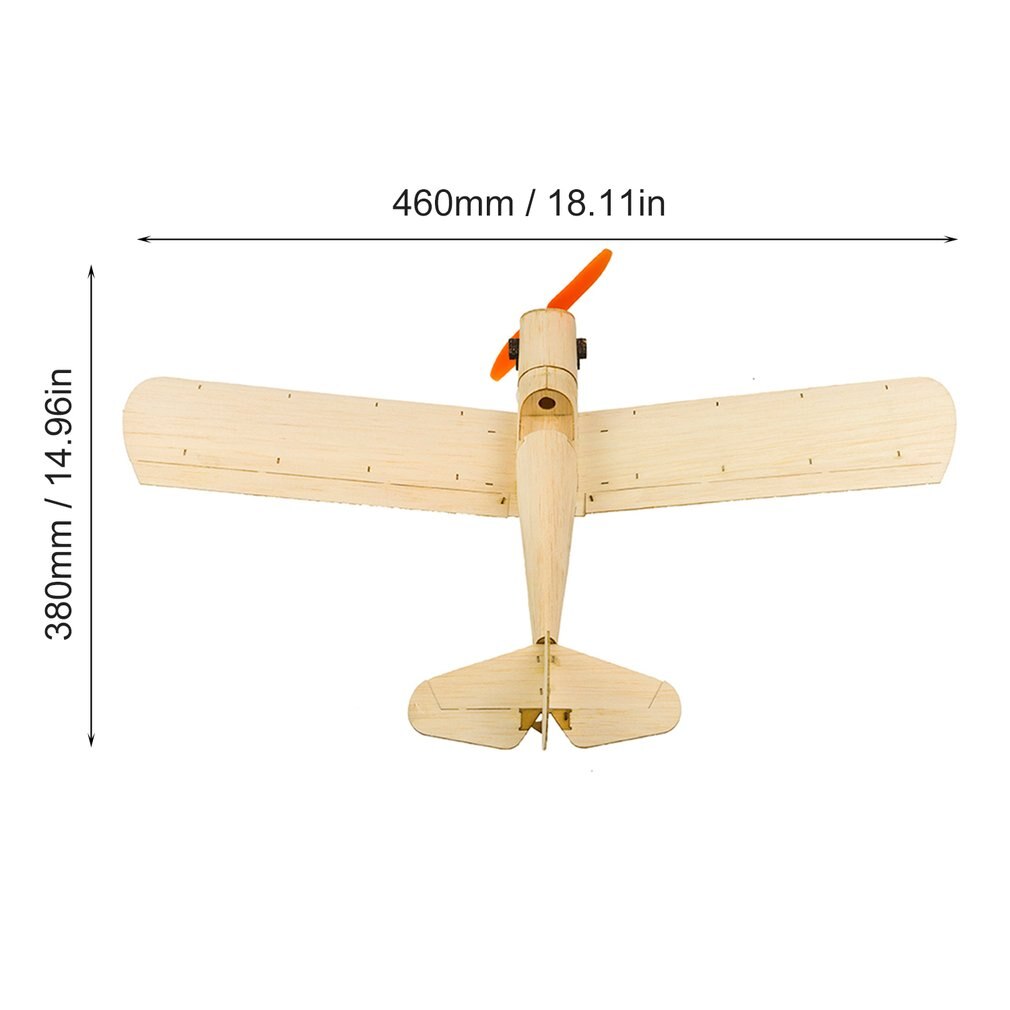 K6 KIT/Electronic Sopwith Pup RC Plane Balsa Wood 378mm Warbird Aircraft Kit with Brushless Power System Aeromodelling Kit