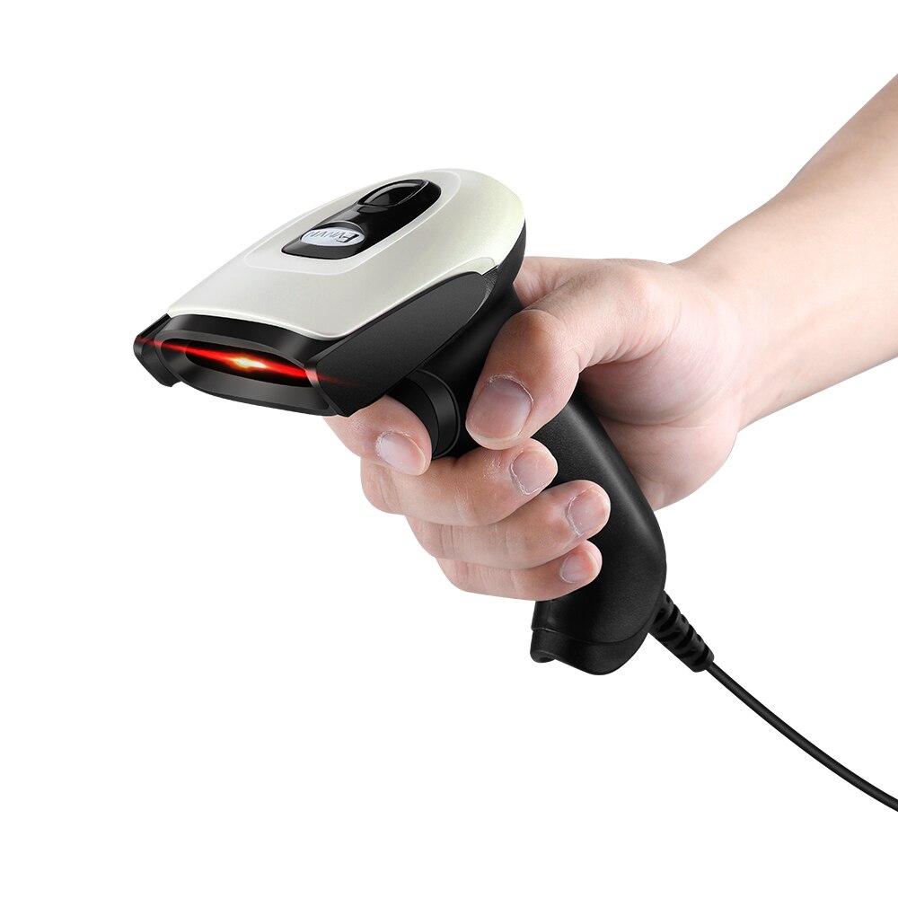 Supermarkt Handhel Barcode Bar Code Scanner Reader USB verdrahtete 1D barcode scanner für PC Windows xp/7/8/10 mac OS Linux Zahlung