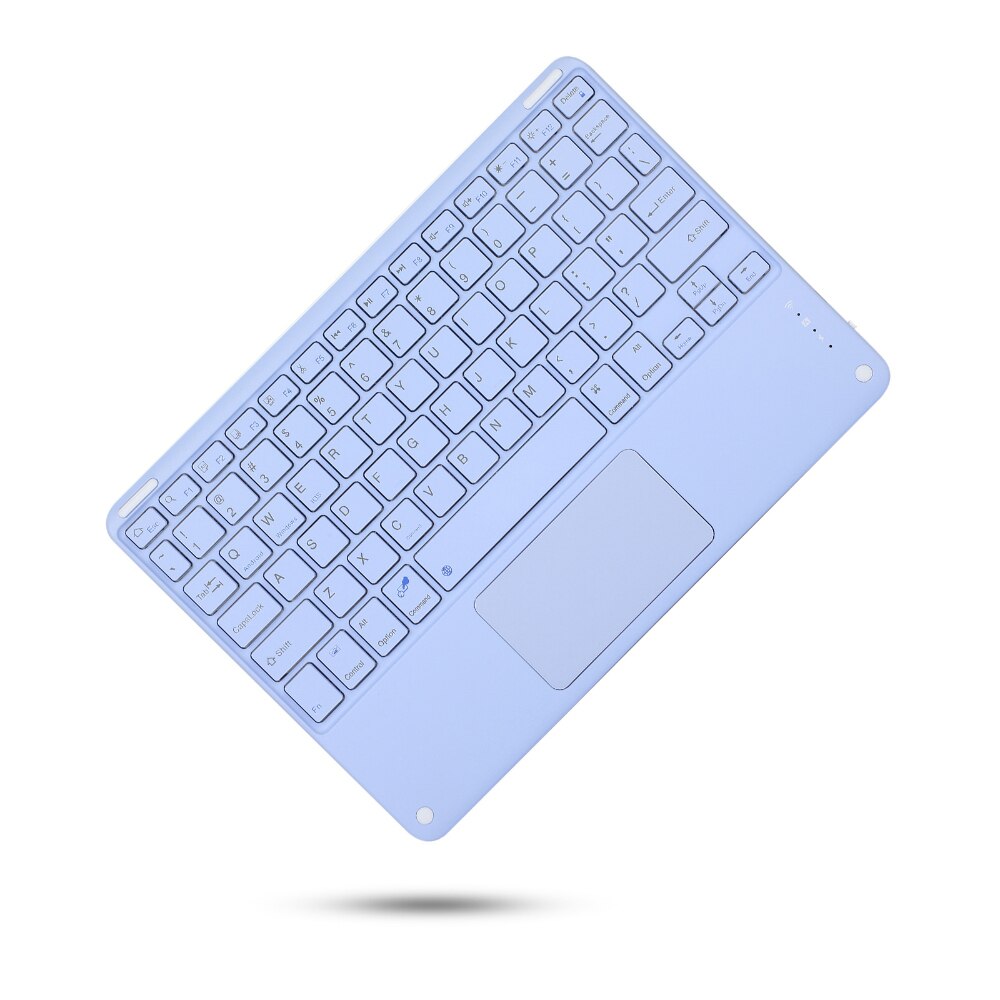 Touchpad Wireless tastiera telefono Tablet PC Mouse magnetico ricaricabile Ultra sottile per iPad Air per Huawei Samsung: purple keyboard