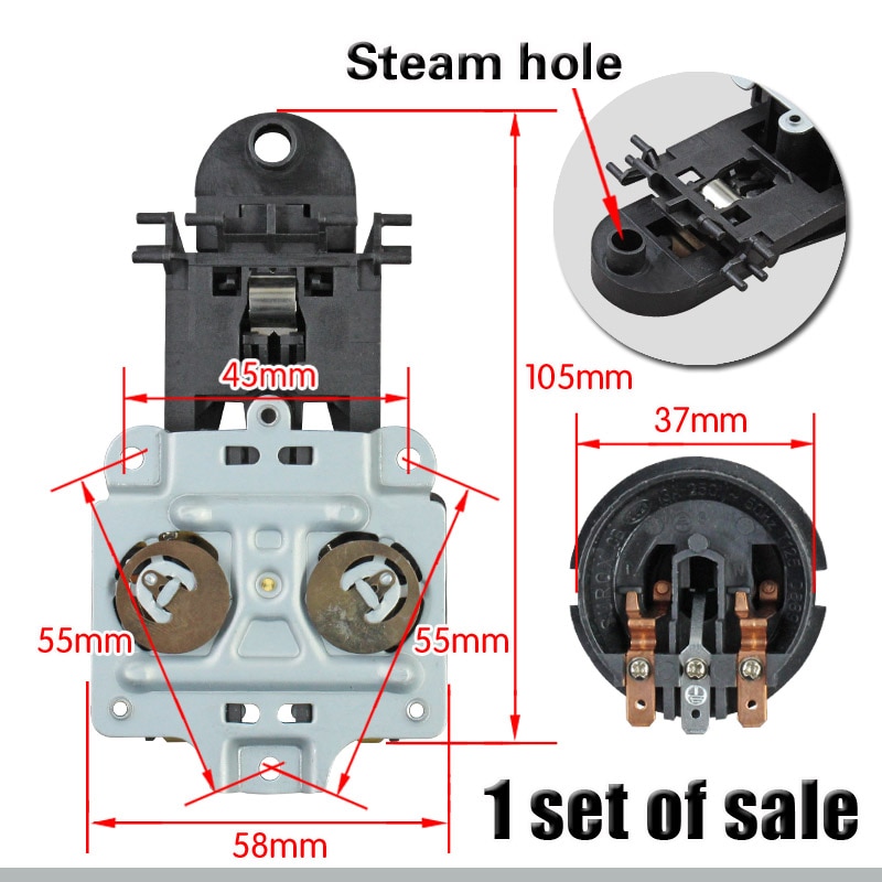 Akcesoria robić czajnika elektrycznego czajnik elektryczny podstawa termostat przełącznik kontroli temperatury złączka gniazdo Port parowy