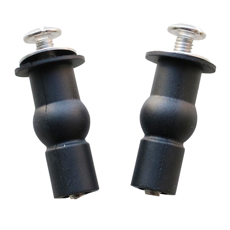Toilet Seat TOP FIX Seat Hinge Hole Fixings Well Nut Screw Rubber Back to Wall Pair