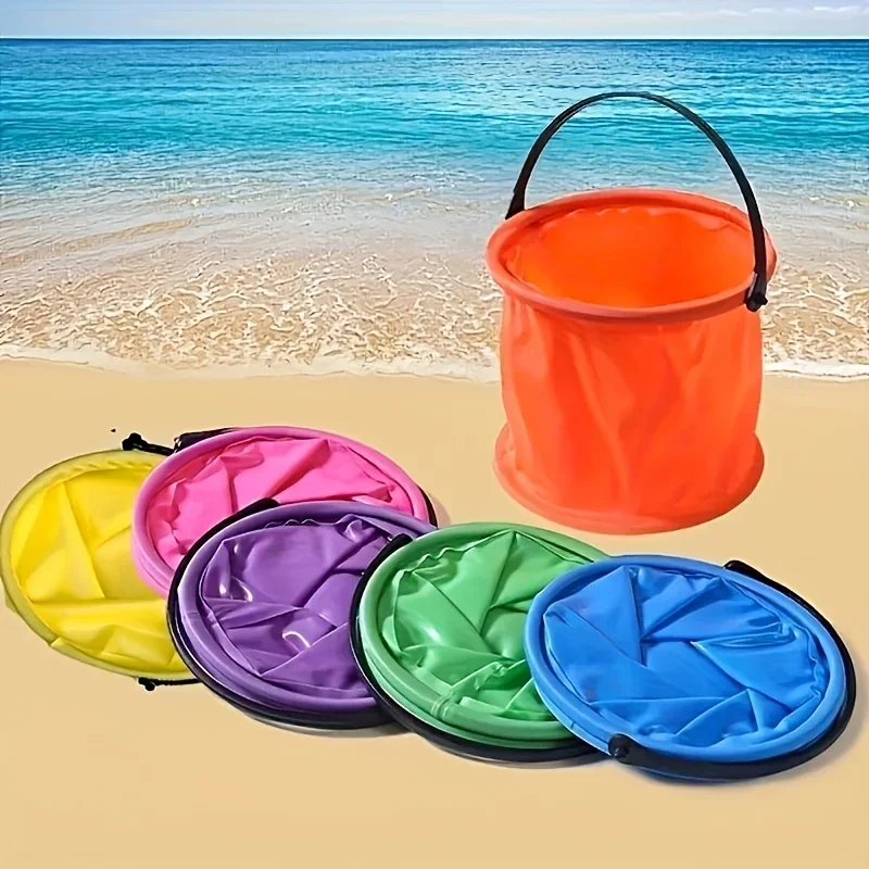 1Pc multifunctionele opvouwbare emmer - duurzame draagbare visemmer, ideaal voor stranden, reizen en buitenshuis