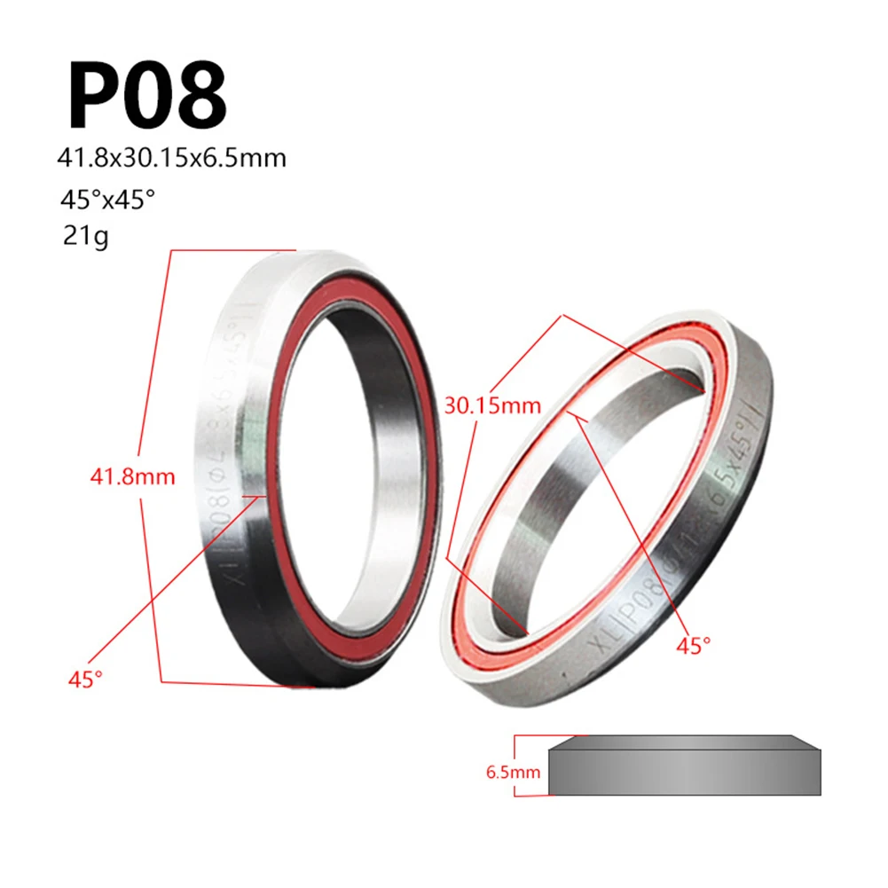 Fahrrad-Headset-Lagerbier, 1,5 1 1/8 Zoll, 45/36 Winkel, Fahrrad-Lenklager, 38/39/41/44/49/52 mm, Radfahren-Headset-Lagerbier: Burgunderrot
