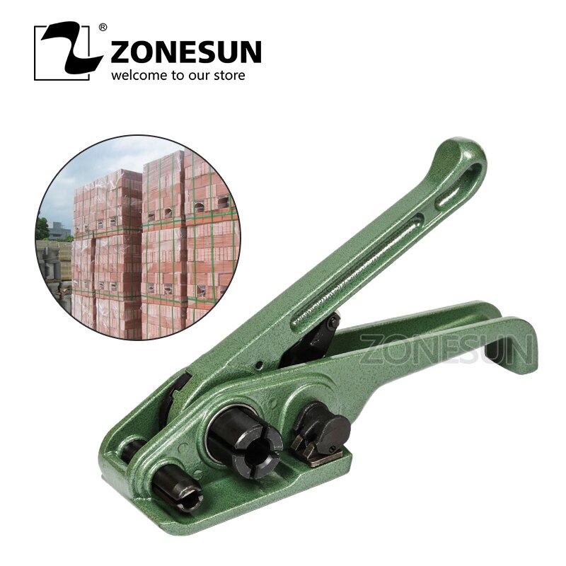 ZONESUN Mão Strapping Ferramentas Manuais Máquina Cinto Máquina de Embalagem PET PP Bandas Combinado Máquina De Envolvimento