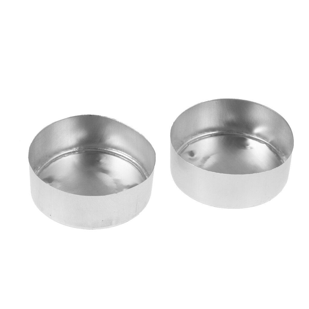 100 tomma värmeljuskoppar i aluminium gör-det-själv-ljus värmeljusbehållare etui &amp; 100 förvaxade ljus veke kärna diy ljus hantverk