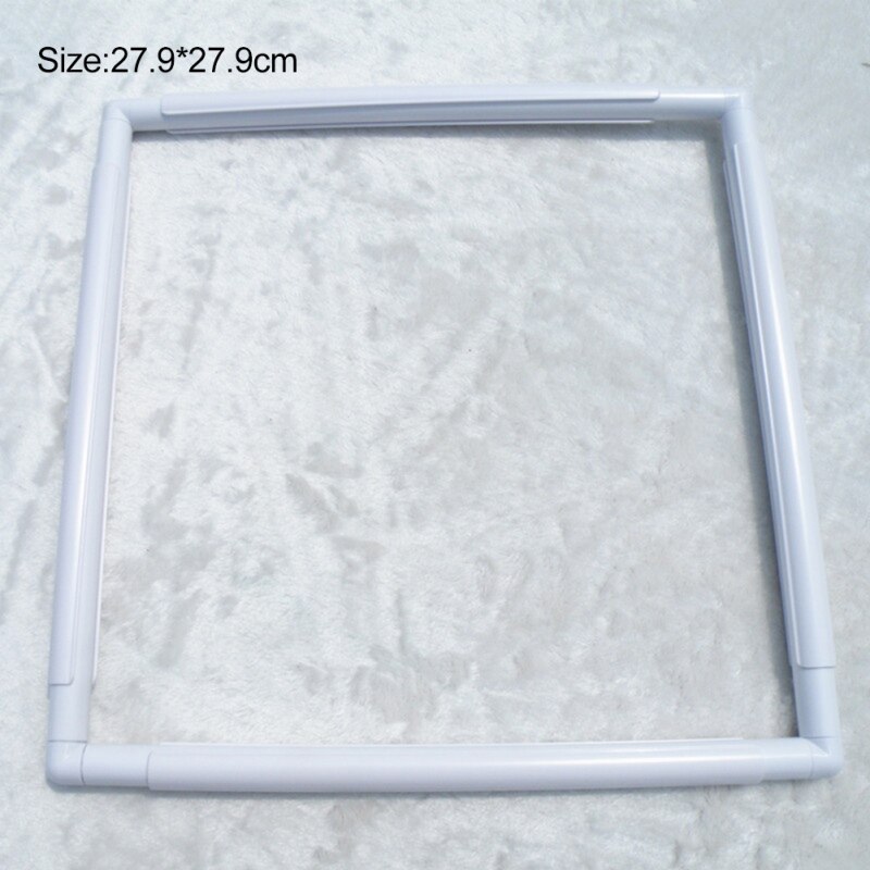 Square Plastic Embroidery Frame Set Cross Stitch Craft Tool Clip Type Frame Hoop DIY Sewing Crafts Tools: C