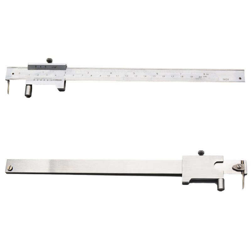 0-200mm carbide vernier mark parallel ruler cross callipers stainless steel callipers needle mark cross vernier callipers