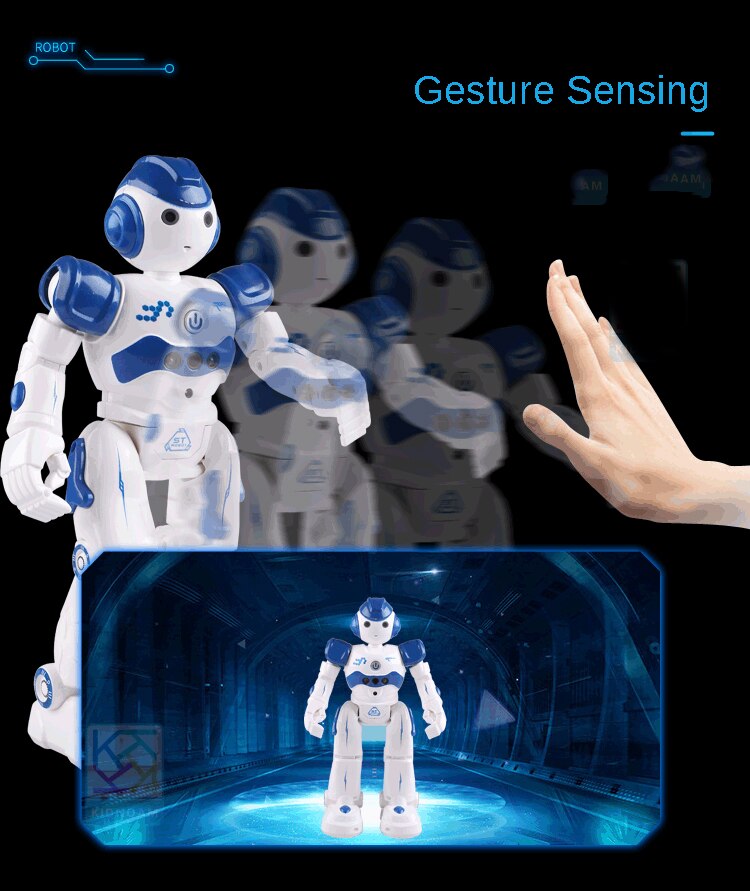 Remote Control Robot Intelligent Programmable Robot With Infrared Controller Toys,Dancing,Singing, LED Eyes Xmas For Boys