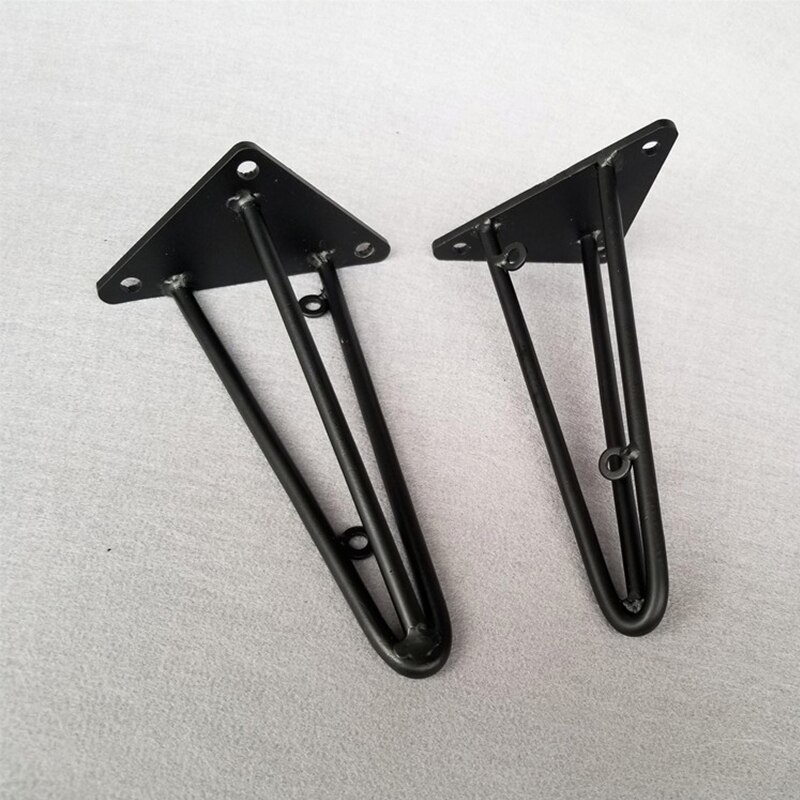 Retro Iron Black Triangle Wall Bracket Fixed Tray Shelf Wood Metal Bracket Wall Shelf for Microwave Hardware Accessories